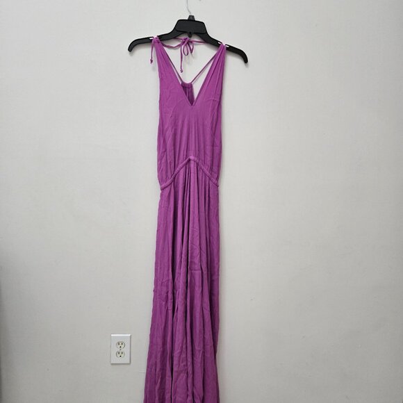 💜 Vici Purple Maxi Dress – Sleeveless Flowy Boho Evening Style - Picture 4 of 8